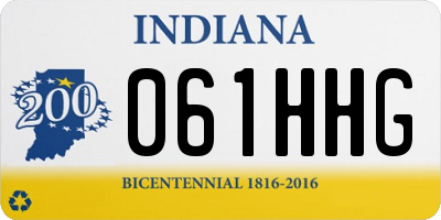 IN license plate 061HHG