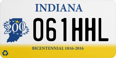 IN license plate 061HHL