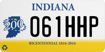 IN license plate 061HHP