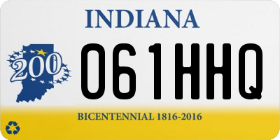 IN license plate 061HHQ