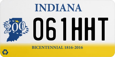 IN license plate 061HHT