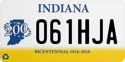 IN license plate 061HJA