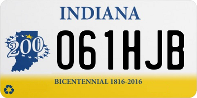 IN license plate 061HJB