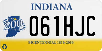 IN license plate 061HJC