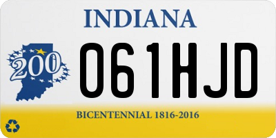 IN license plate 061HJD
