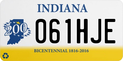 IN license plate 061HJE