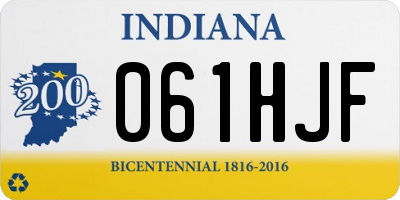 IN license plate 061HJF
