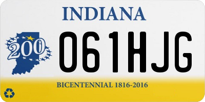 IN license plate 061HJG