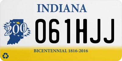 IN license plate 061HJJ