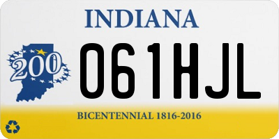 IN license plate 061HJL