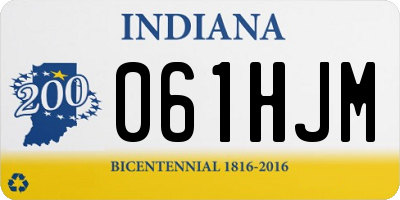 IN license plate 061HJM