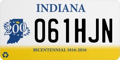 IN license plate 061HJN