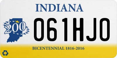 IN license plate 061HJO