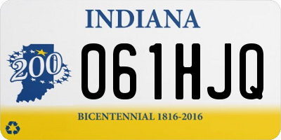 IN license plate 061HJQ