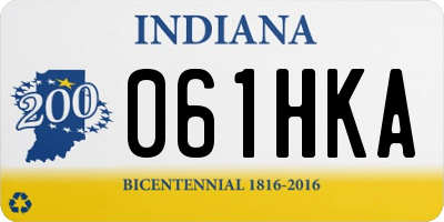IN license plate 061HKA