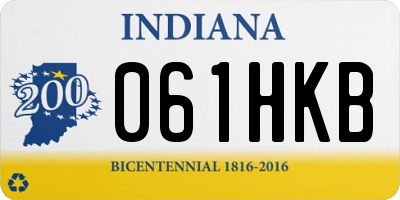 IN license plate 061HKB