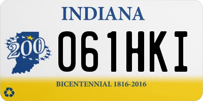 IN license plate 061HKI