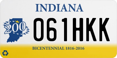 IN license plate 061HKK