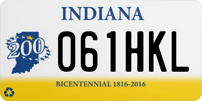 IN license plate 061HKL