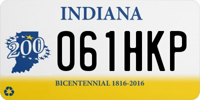 IN license plate 061HKP