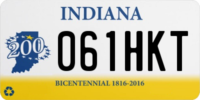 IN license plate 061HKT