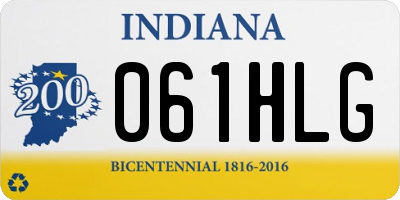 IN license plate 061HLG