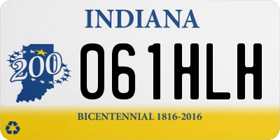 IN license plate 061HLH