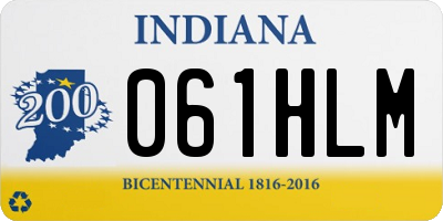 IN license plate 061HLM