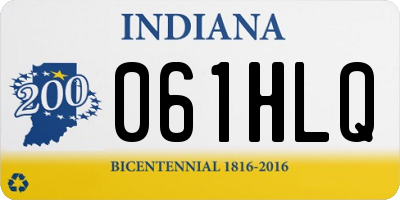 IN license plate 061HLQ