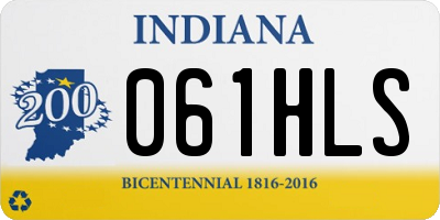 IN license plate 061HLS