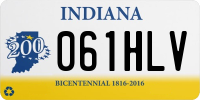IN license plate 061HLV