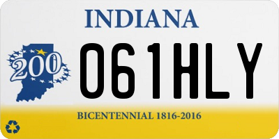IN license plate 061HLY