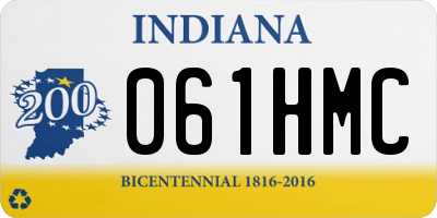 IN license plate 061HMC