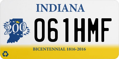 IN license plate 061HMF