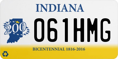 IN license plate 061HMG