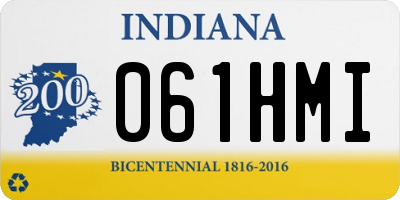 IN license plate 061HMI