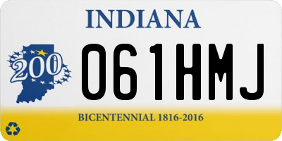 IN license plate 061HMJ