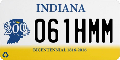 IN license plate 061HMM