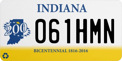 IN license plate 061HMN