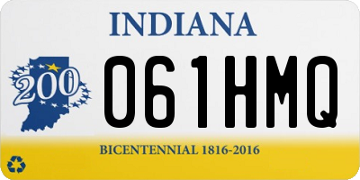 IN license plate 061HMQ
