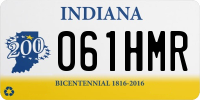 IN license plate 061HMR