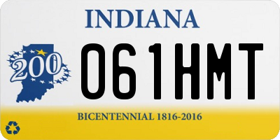 IN license plate 061HMT