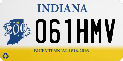 IN license plate 061HMV