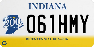IN license plate 061HMY