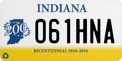 IN license plate 061HNA