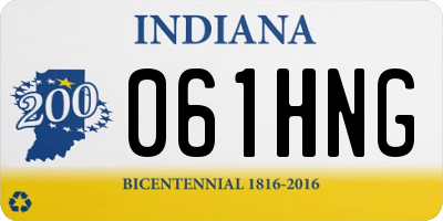 IN license plate 061HNG