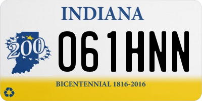 IN license plate 061HNN