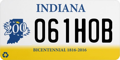 IN license plate 061HOB
