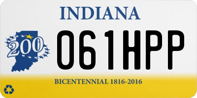 IN license plate 061HPP