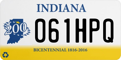 IN license plate 061HPQ